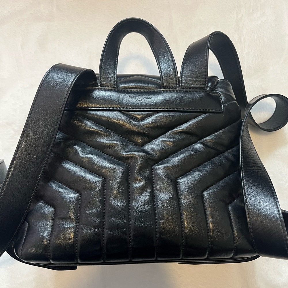 Saint Laurent small loulou quilted backpack - Picture 6 of 14